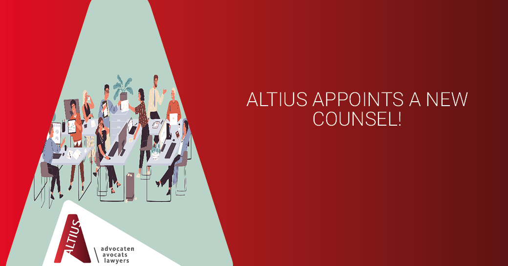 ALTIUS appoints a new Counsel!