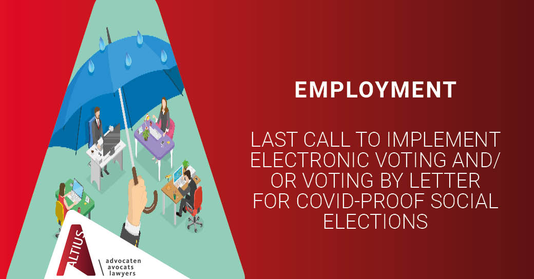 Last call to implement electronic voting and/or voting by letter for Covid-proof social elections