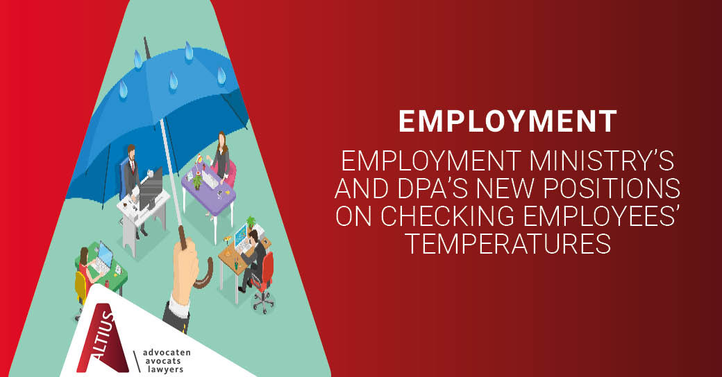 Employment Ministry’s and DPA’s new positions on checking employees’ temperatures