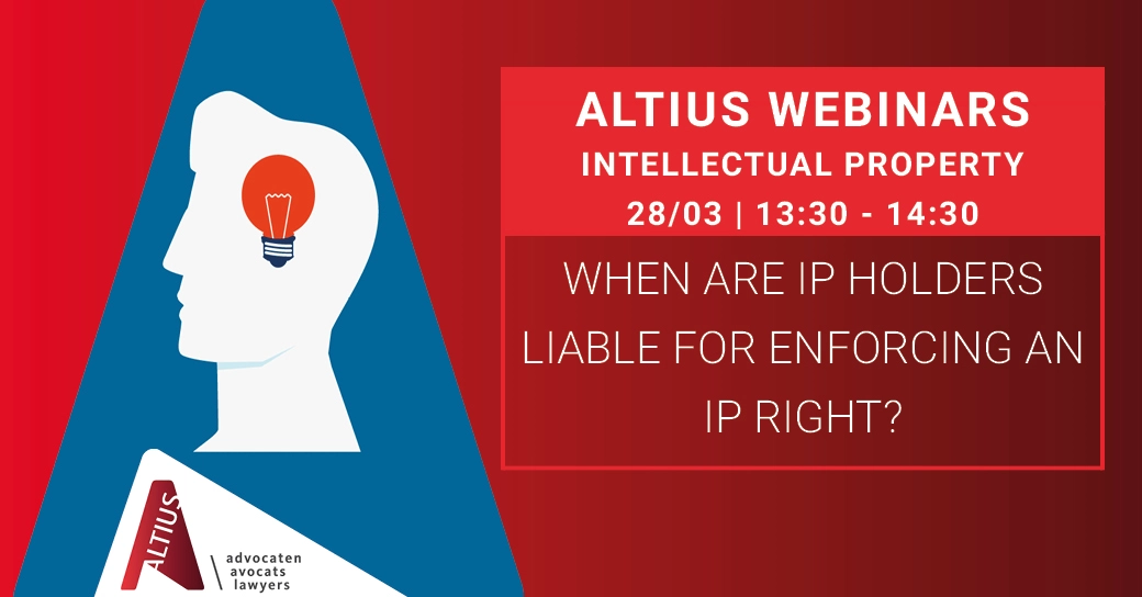 WEBINAR VIDEO | When are IP holders liable for enforcing an IP right?