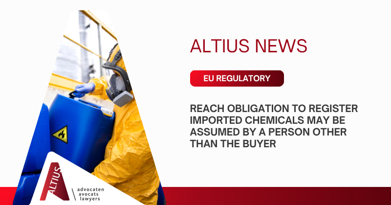 REACH obligation to register imported chemicals may be assumed by a person other than the buyer