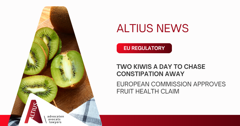 Two kiwis a day to chase constipation away – European Commission approves fruit health claim