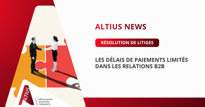 Les délais de paiements limités dans les relations B2B